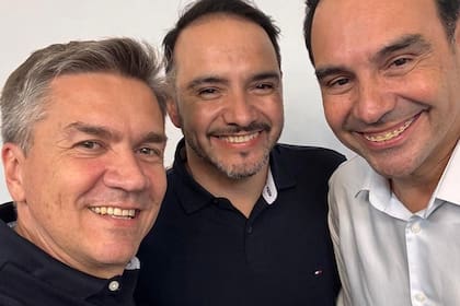 Leandro Zdero junto a Juan Pablo y Gustavo Valdés