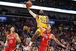 NBA: LeBron James entró al club de los 33.000 puntos en otra noche mágica