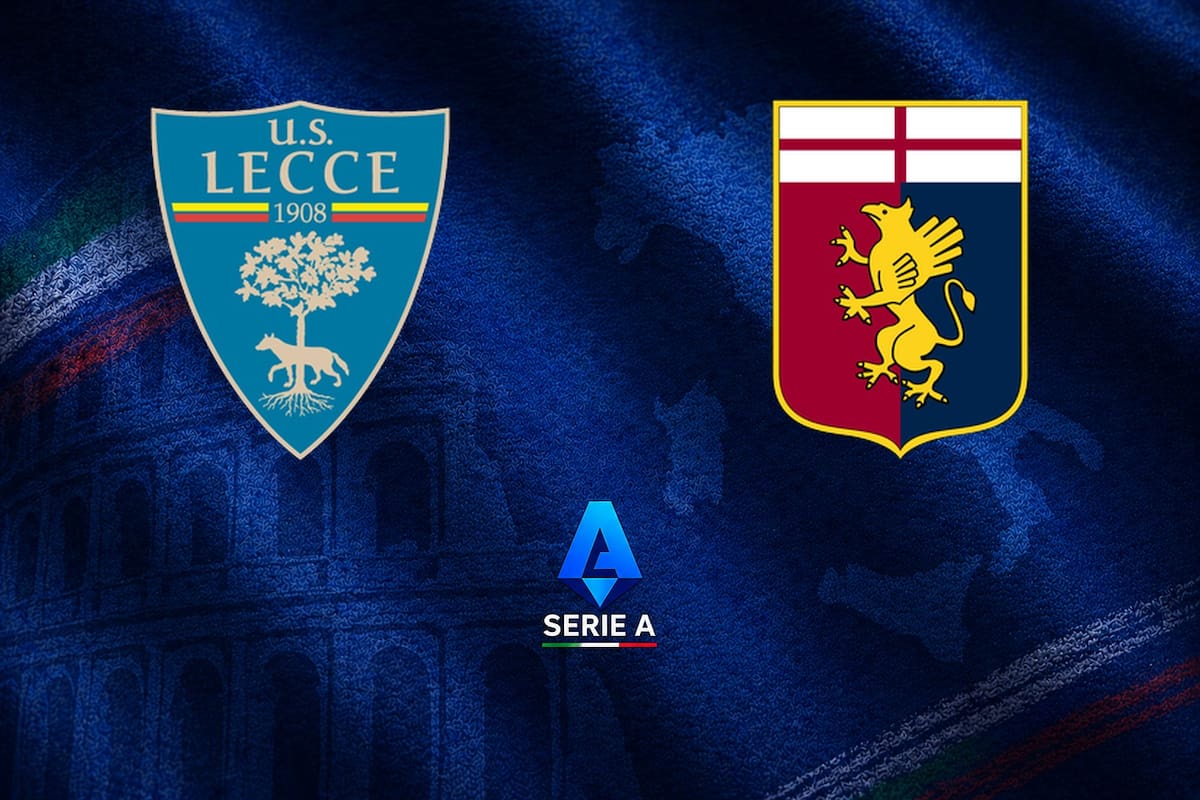 Lecce y Genoa disputaron uno de los encuentros de la jornada del fútbol italiano