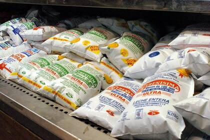 Leche en las góndolas