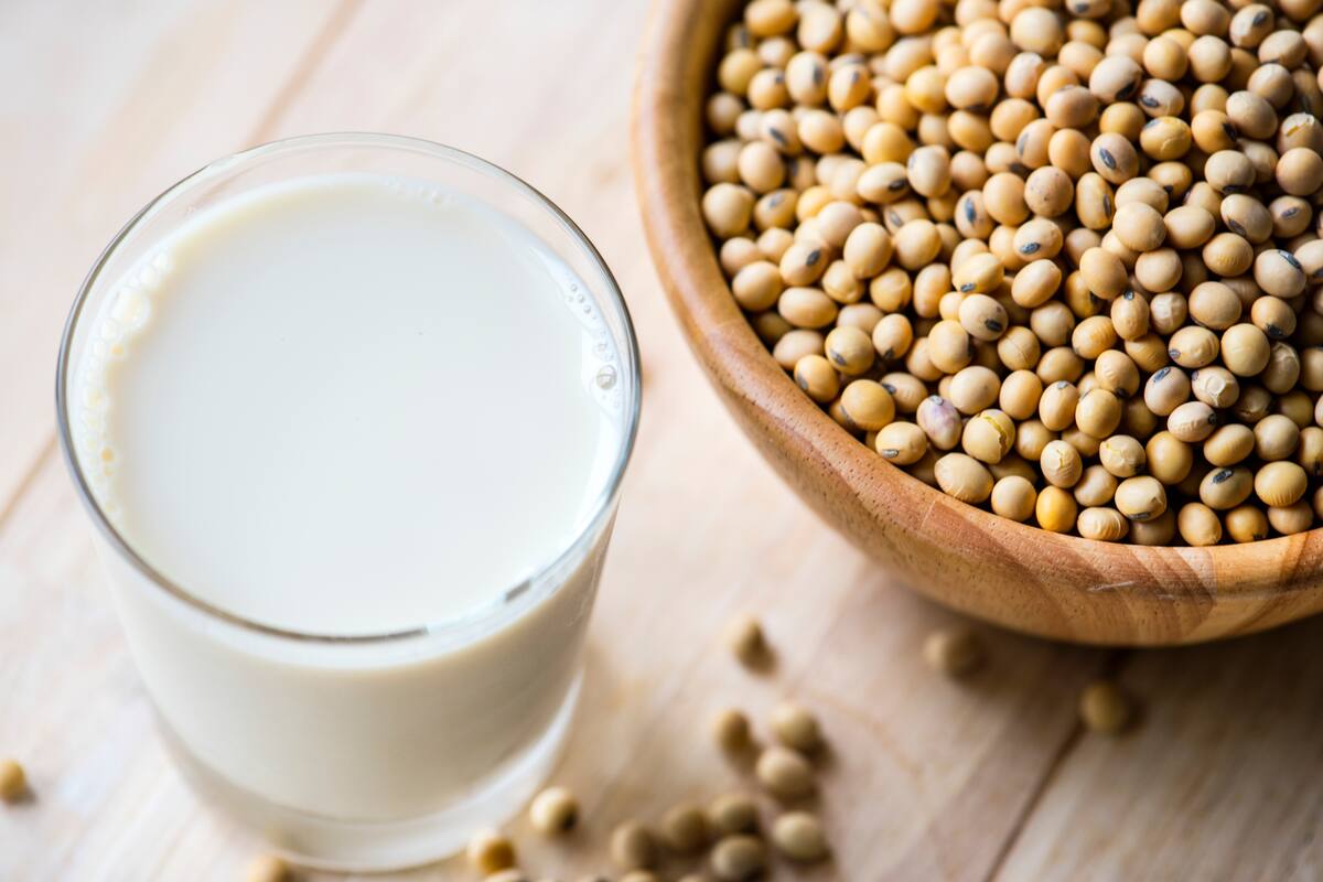 Fresh nutritional drink macro shot