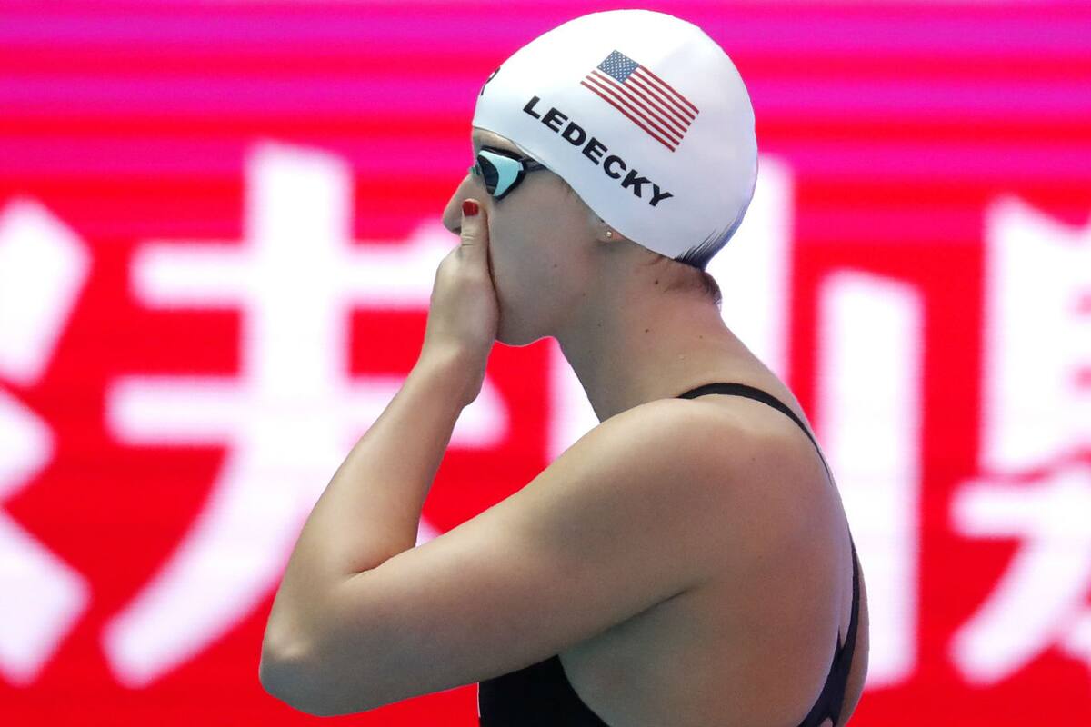 Ledecky se quedó sin el andar perfecto en los grandes eventos