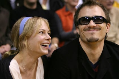 Michelle Williams junto a Ledger, con quien tuvo una hija en común, Matilda