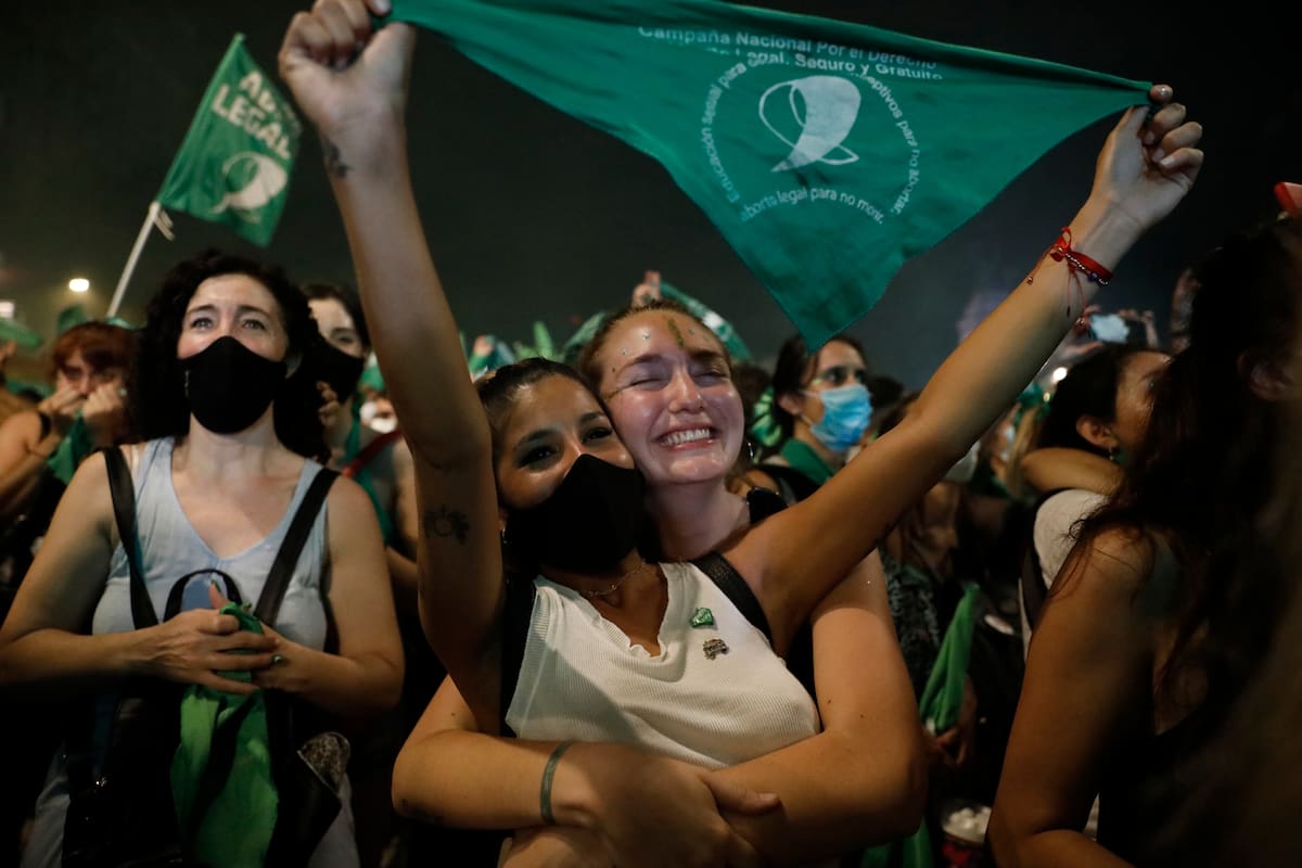 Legalización del aborto: las imágenes de la vigilia
