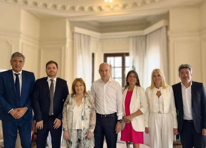 Legisladores del interbloque Confianza y Desarrollo que integra Horacio Rodríguez Larreta y preside Emmanuel Ferrario