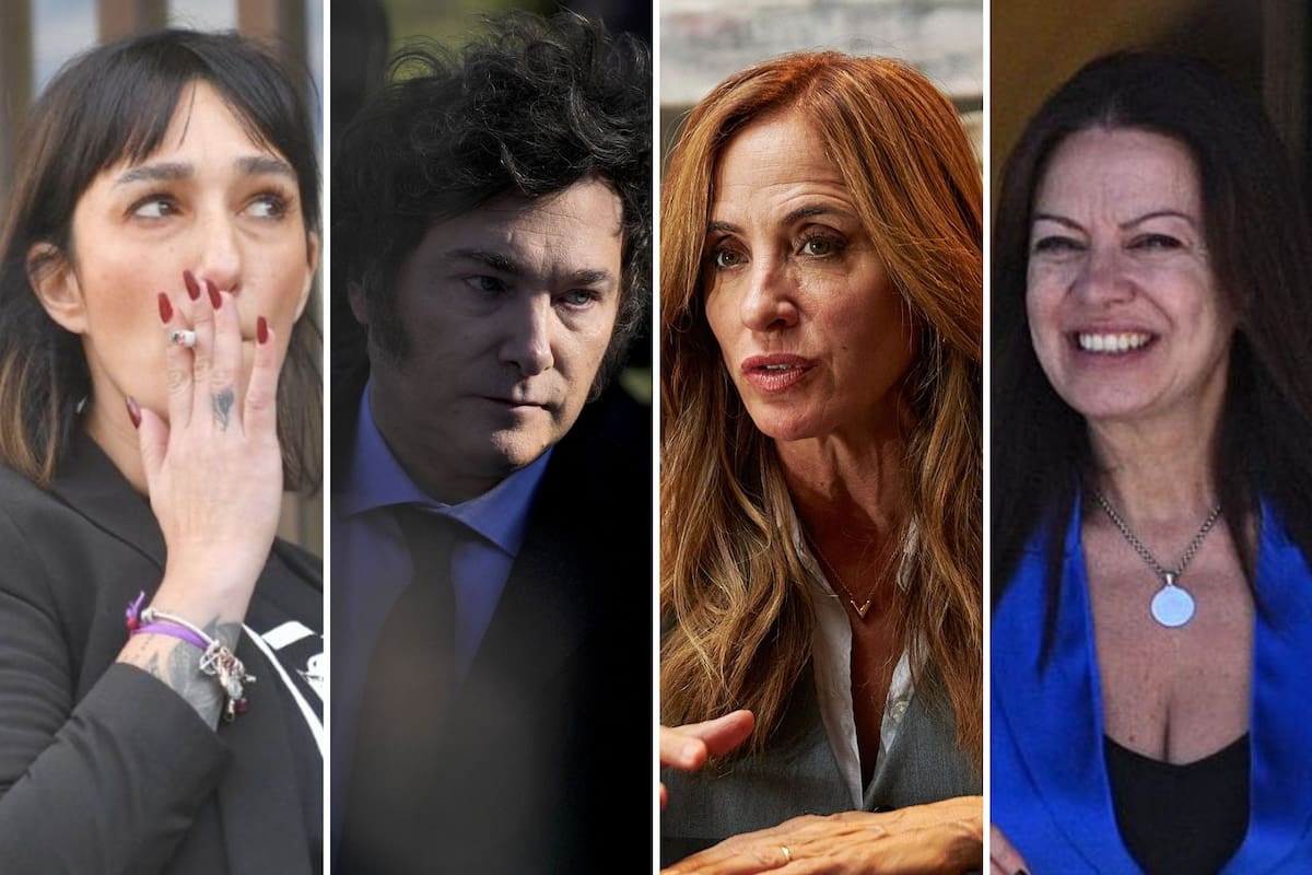 Leila Gianni, Javier Milei, Victoria Tolosa Paz y Sandra Pettovello