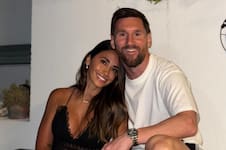 Amor, mate y tribuna: el dulce momento de Lionel Messi y Antonela Roccuzzo en la práctica de sus hijos