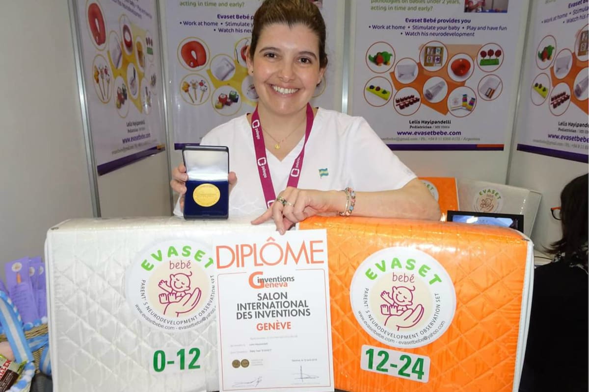 Lelis Hayipandeli creó un set para la observación del desarrollo neurológico de los bebés y se llevó el primer premio en el evento desarrollado en Ginebra