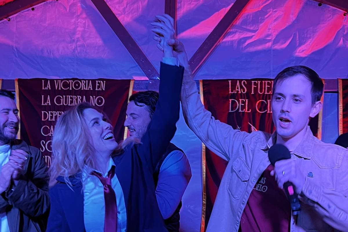 Lemoine, en su "bautismo" en las Fuerzas del Cielo