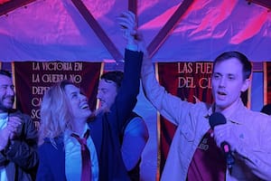 Lemoine, en su "bautismo" en las Fuerzas del Cielo