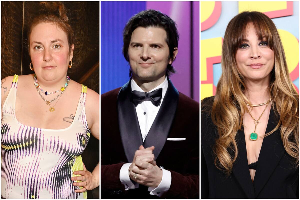 Lena Dunham, Adam Scott y Kayley Cuoco, tres famosos que colaboran para la huelga de los guionistas y actores