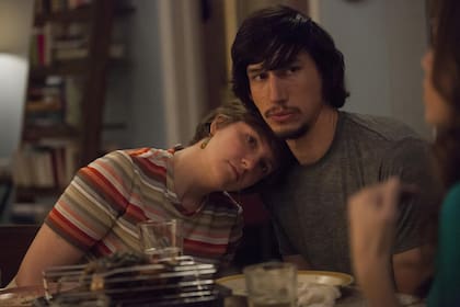 Lena Dunham y Adam Driver, en una escena de Girls