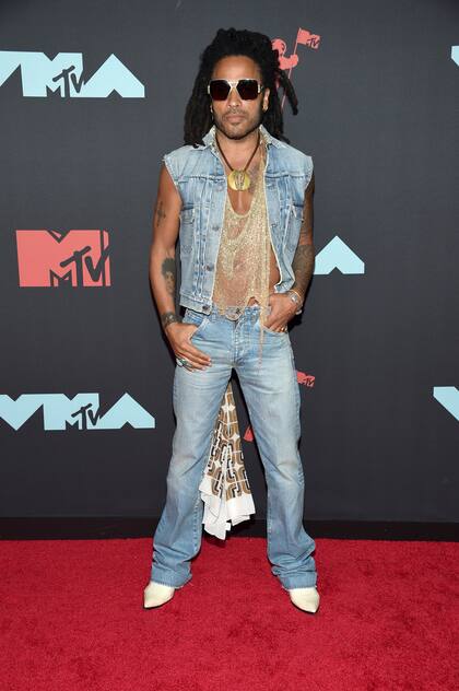 Lenny Kravitz en la entrega de los premios MTV Video Music en el Prudential Center