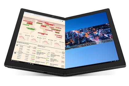 Lenovo presentó la tableta ThinkPad X1 Fold, una PC con pantalla plegable y teclado Bluetooth; tiene un chip Intel y corre Windows 10