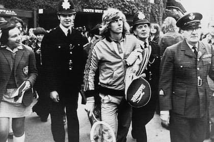 Björn Borg en sus tiempos de jugador: fue quíntuple campeón consecutivo de Wimbledon, de 1976 a 1980
