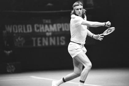 Björn Borg y una clásica imagen de sus tiempos de profesional