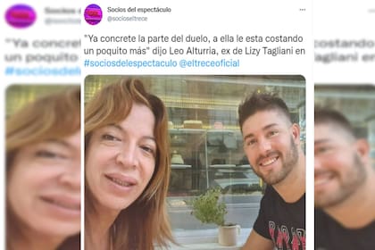 Leo Alturria dio por finalizado el noviazgo con Lizy (Captura Twitter @socioseltrece)