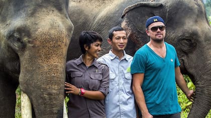 Leo DiCaprio en Indonesia para apoyar la causa ecologista