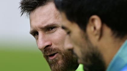 Leo, en la práctica de esta mañana en Barcelona