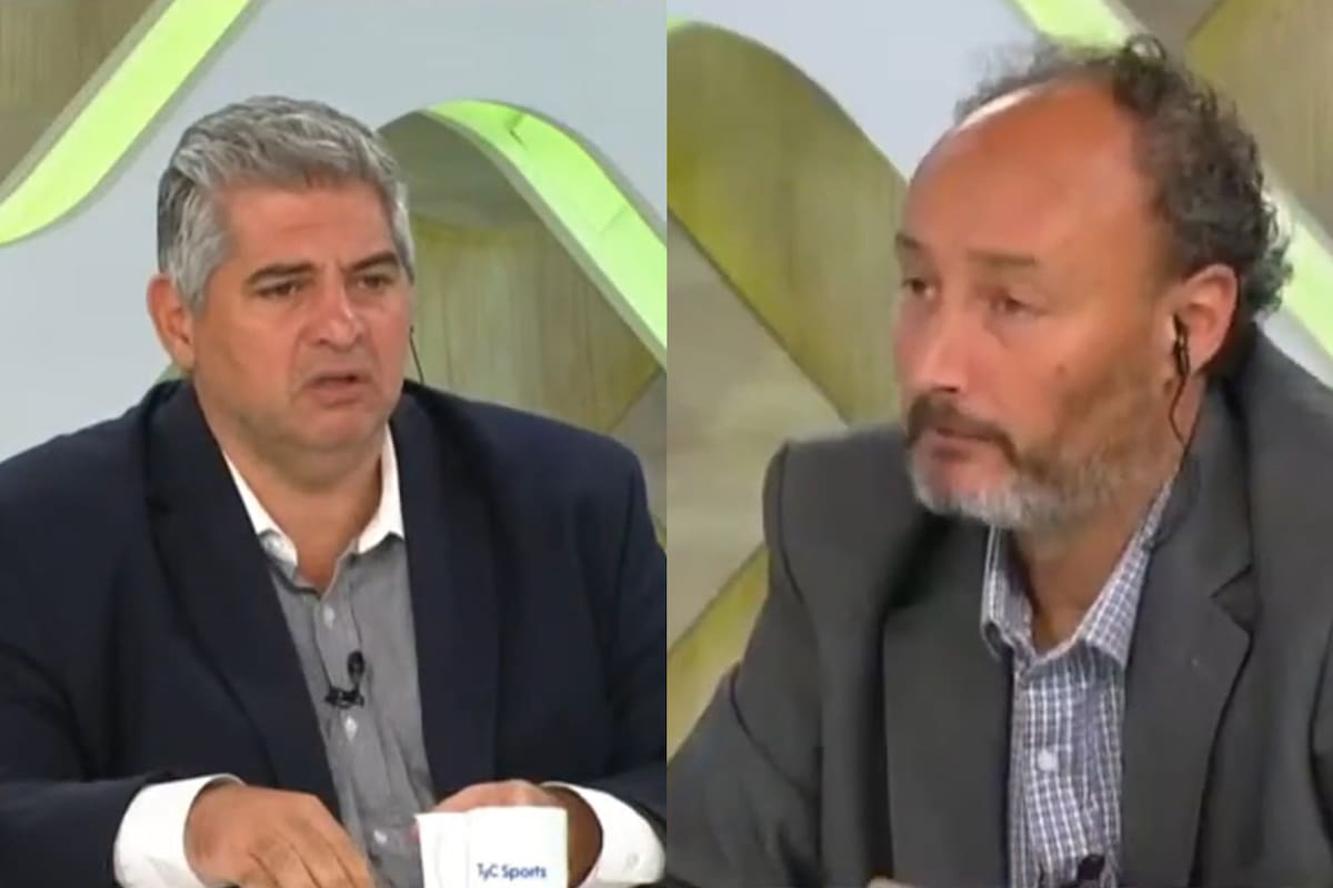 Leo Farinella y Tony Serpa se cruzaron este mediodía en Superfútbol