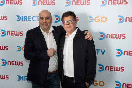 Leo Flores, VP de Contenidos Propio de Vrio Corp, y Marcelo Salomone, Director de Noticias de Vrio Corp.