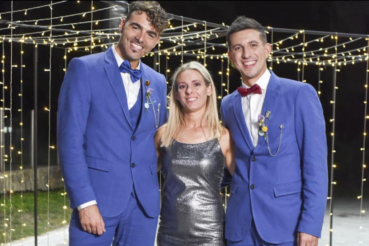 Leo, Mati y Bárbara, una familia diversa: esperan la llegada de Bastian.