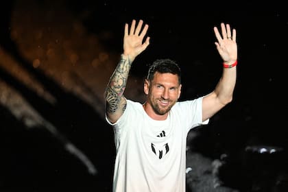 Leo Messi, durante su presentación oficial en Inter Miami