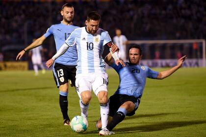 Leo Messi en su último partido jugado Centenario de Montevideo