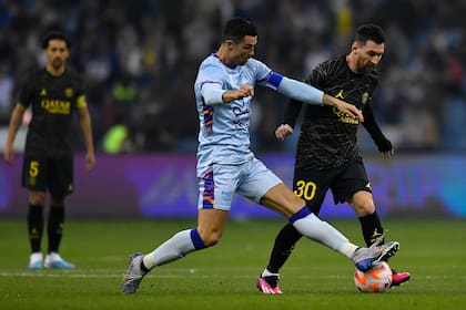 Leo Messi y Cristiano Ronaldo, mano a mano