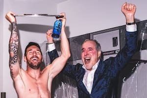 Leo Messi y Jorge Mas, el dueño de Inter Miami, celebraron el triunfo del equipo (Foto: Instagram @intermiamicf)