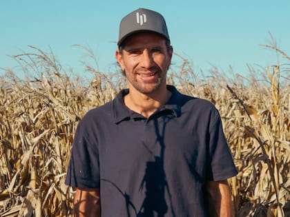 Leo Ponzio en su campo de La Rosas