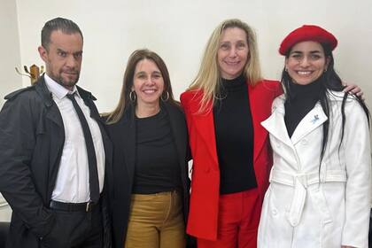 Leo Saifert, Lucia Montenegro, Karina Milei y María del Pilar Ramírez