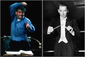 Leonard Bernstein y Herbert von Karajan, dos batutas magistrales con concepciones disímiles de su arte