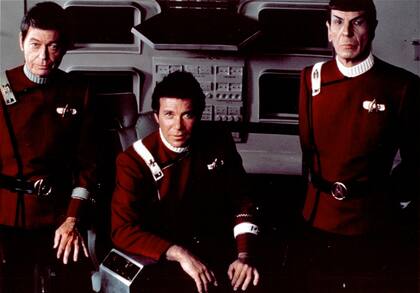 Leonard Nimoy, William Shatner y DeForest Kelley