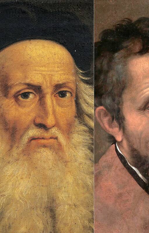Leonardo Da Vinci, Miguel Angel y Rafael