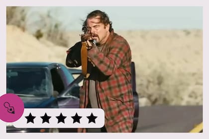 Leonardo Di Caprio como Pat Ghetto, en Una batalla tras otra, la película de Paul Thomas Anderson