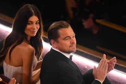 Leonardo Di Caprio y Camila Morrone, en los Oscar