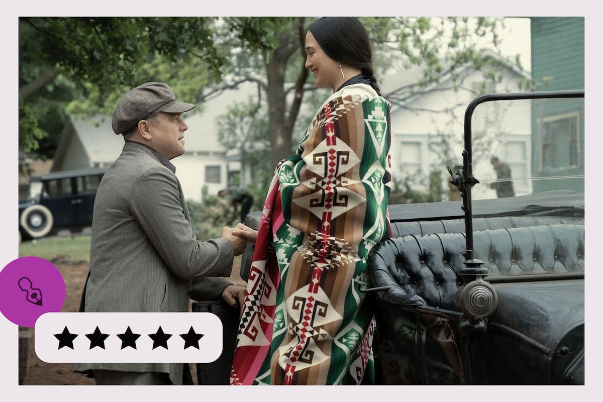 Leonardo DiCaprio y Lily Gladstone en Los asesinos de la luna, estreno del jueves 19