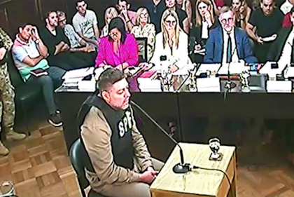 Leonardo Roberto Airaldi, al declarar frente al tribunal en Paraná