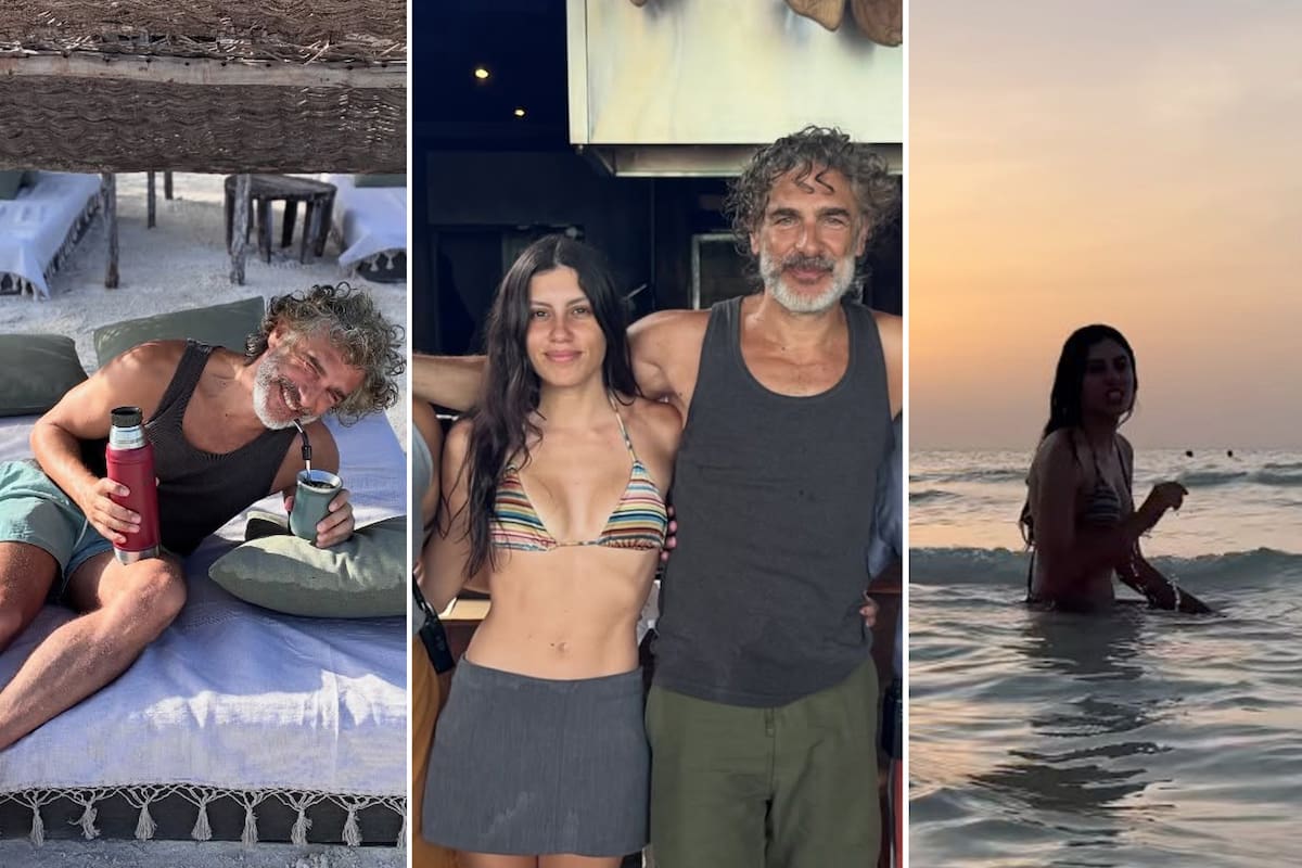 Leonardo Sbaraglia compartió postales de sus vacaciones en México junto a su actual pareja