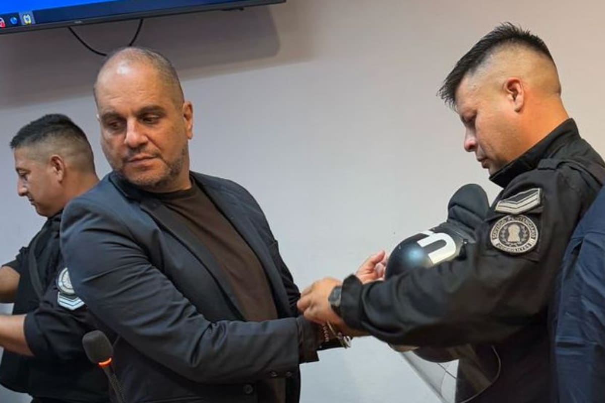 Leonaro Cositorto al momento de ser condenado en la provincia de Corrientes