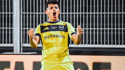Leonel Flores marcó en su debut en Boca, ante Sarmiento de Junín, por la Copa Argentina