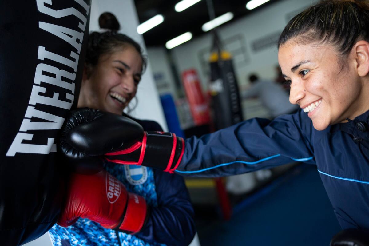 Leonela y Dayana Sanchez, boxeadoras de la seleccion argentina que competirán en los Juegos Panamericanos Lima2019