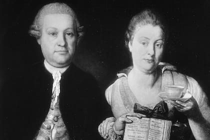 Leopold Auenbrugger, aquí con su esposa, inventó la percusión como técnica diagnóstica