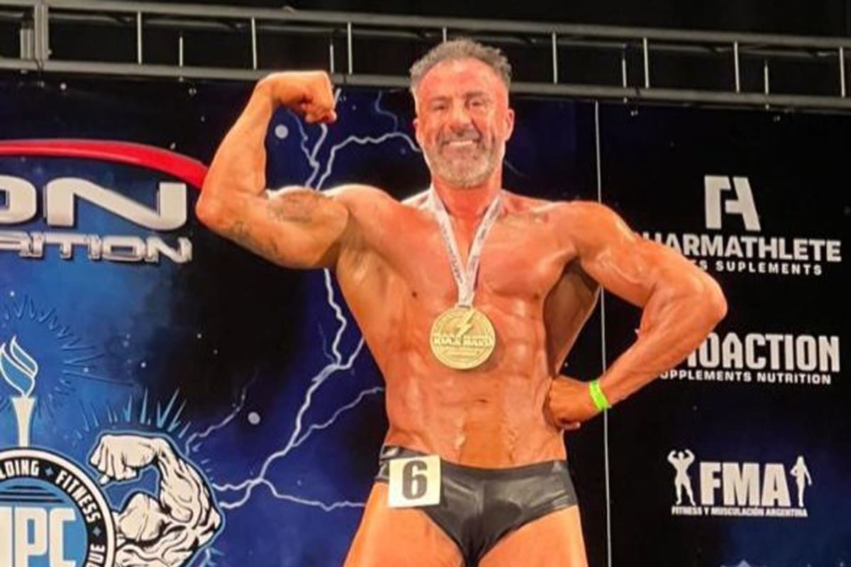 Leopoldo Luque ganó una competencia de fisicoculturismo
