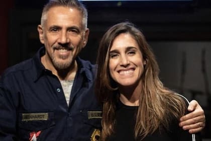 Lerner en el estudio junto a Soledad Pastorutti