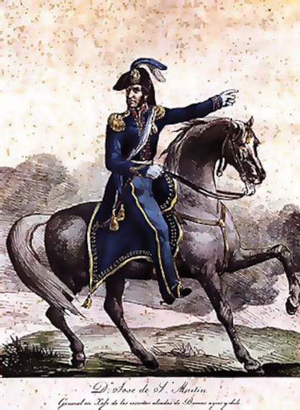 Hacia 1820 a Géricualt se le encomendaron una serie de litografías sobre la gesta sanmartiniana