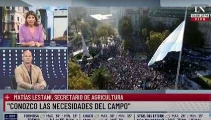 Lestani dijo que como funcionario conoce "las necesidades" del campo