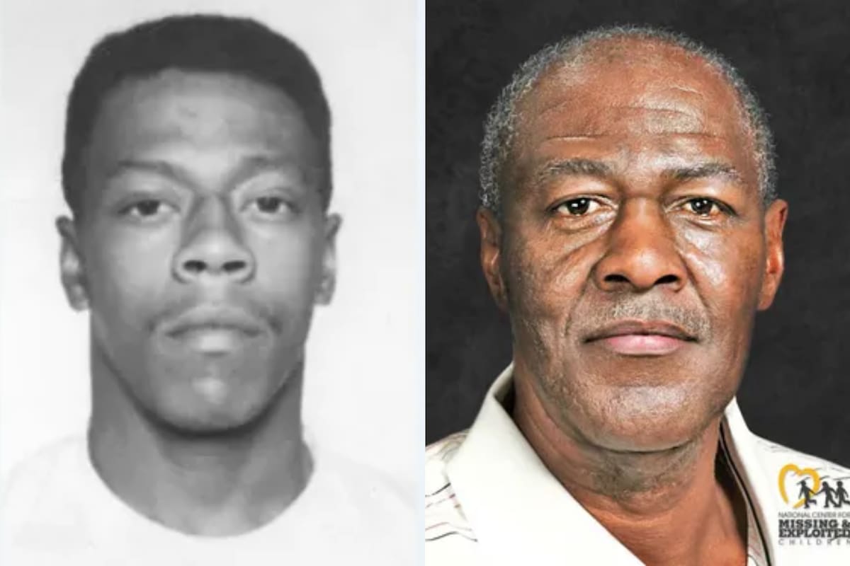 Lester Eubanks (izquierda) se mantiene prófugo desde el año 1973 y se cree que así se vería en la actualidad (derecha)