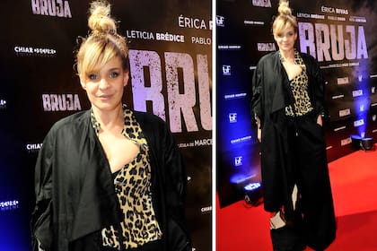 Leticia Brédice, anoche, en la alfombra roja de Bruja